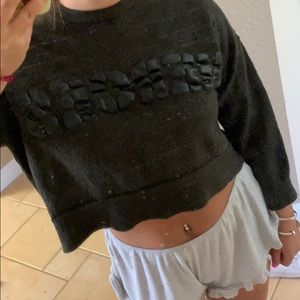 Zadig & Voltaire cropped 100% wool sweater size M